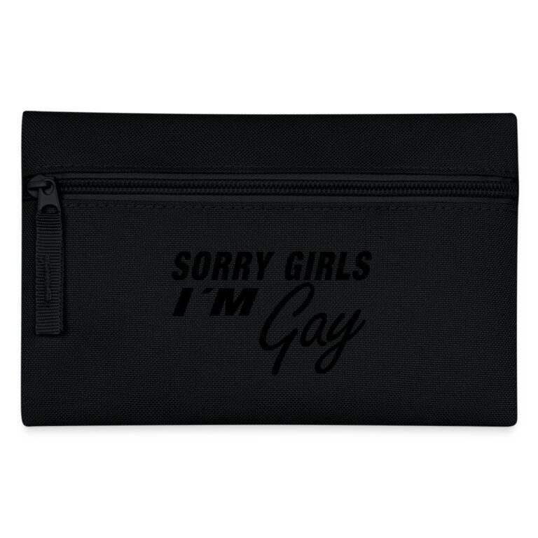 sorry-girls-im-gay-federtasche-schwarz