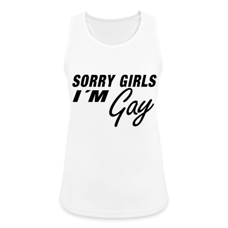 sorry-girls-im-gay-frauen-tank-top-atmungsaktiv-weiss