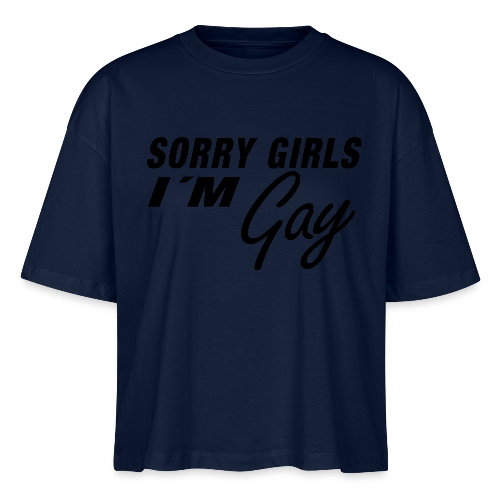 sorry-girls-im-gay-stanleystella-frauen-boxy-bio-t-shirt-nova-navy