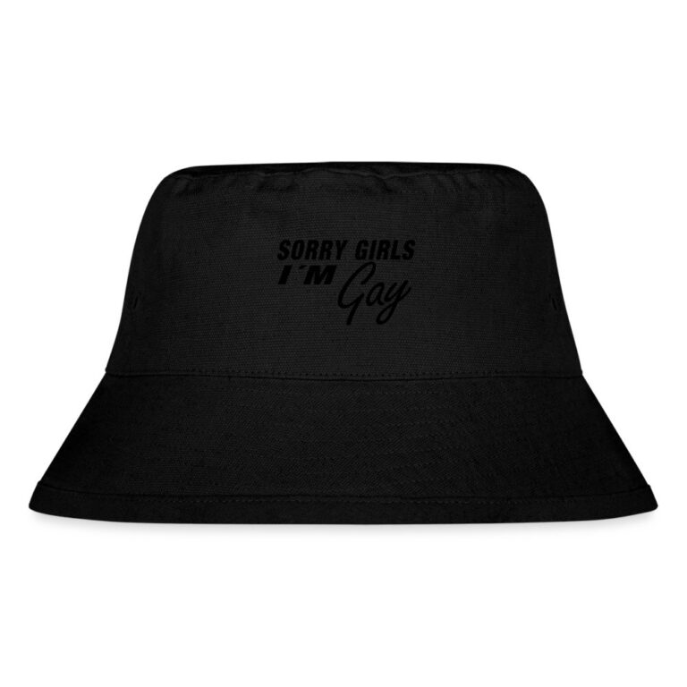 sorry-girls-im-gay-stanleystella-recycelter-bucket-hat-schwarz