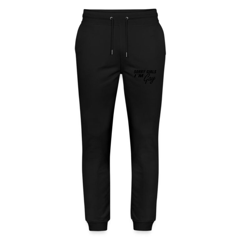 sorry-girls-im-gay-stanleystella-unisex-bio-jogginghose-mover-schwarz