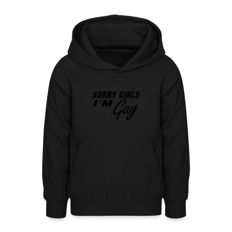 sorry-girls-im-gay-teenager-hoodie-schwarz