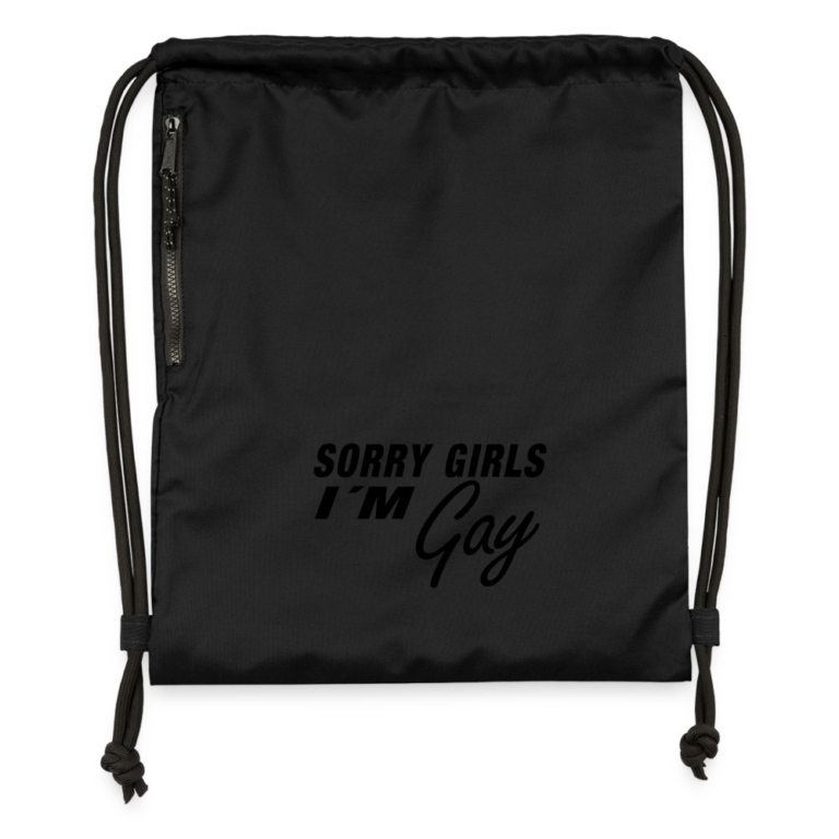 sorry-girls-im-gay-turnbeutel-aus-recycling-material-schwarz