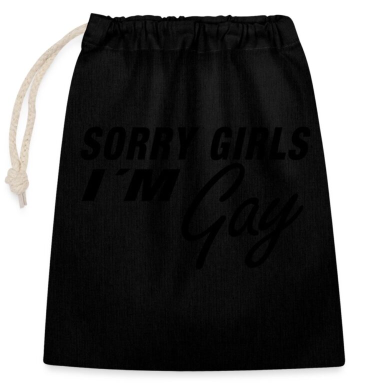 sorry-girls-im-gay-verschliessbarer-geschenkbeutel-aus-baumwolle-25x30cm-schwarz