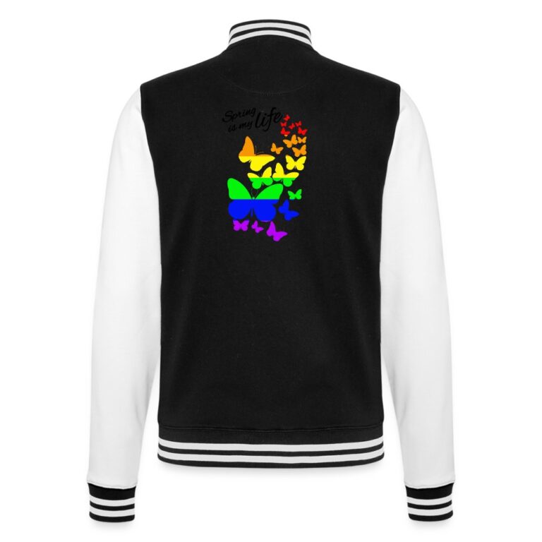 spring-is-my-life-lgbtq-college-sweatjacke-schwarz-weiss