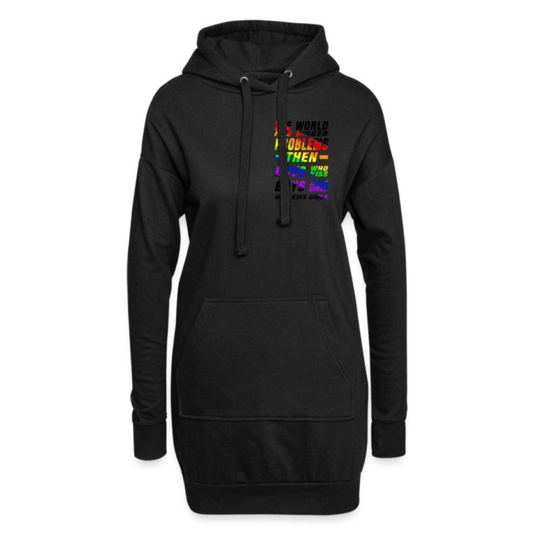 the-world-has-bigger-problems-hoodie-kleid-schwarz