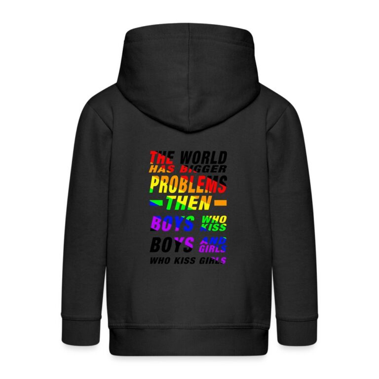 the-world-has-bigger-problems-kinder-premium-kapuzenjacke-schwarz