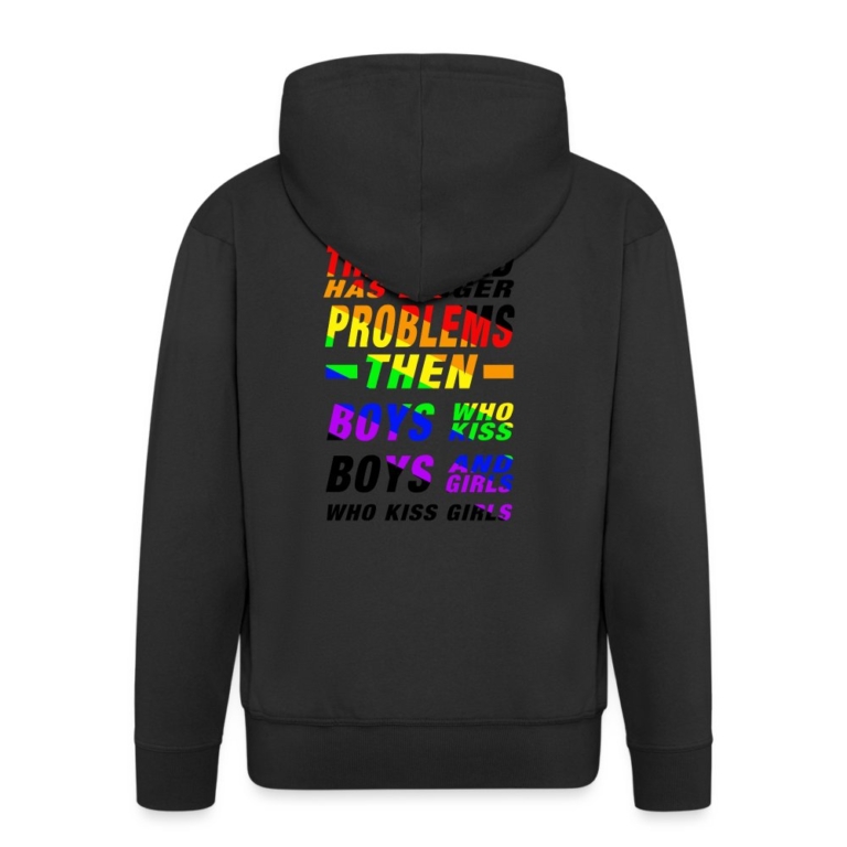 the-world-has-bigger-problems-maenner-premium-kapuzenjacke-schwarz