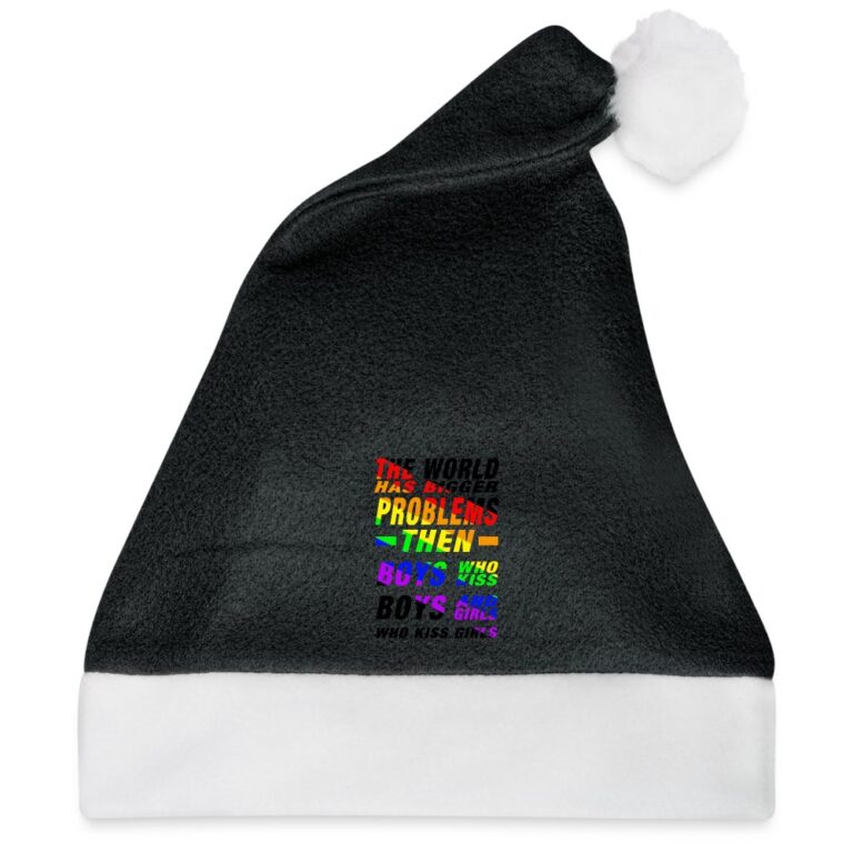 the-world-has-bigger-problems-weihnachtsmuetze-schwarz-weiss