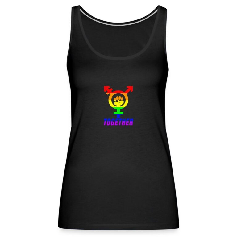together-frauen-premium-tank-top-schwarz