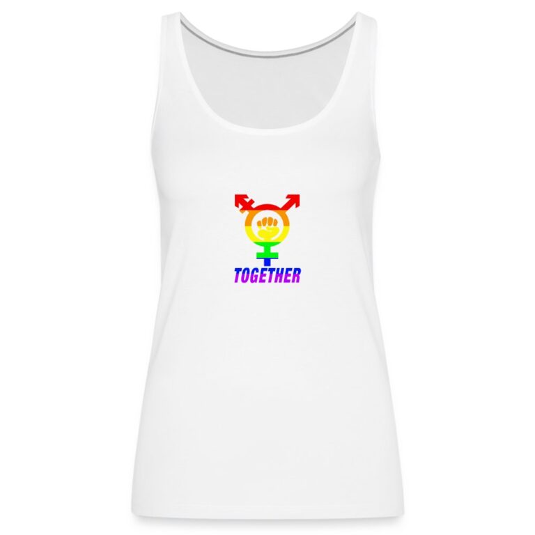 together-frauen-premium-tank-top-weiss