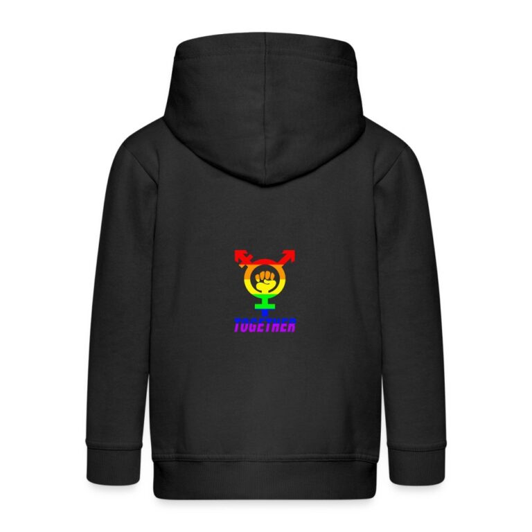 together-kinder-premium-kapuzenjacke-schwarz