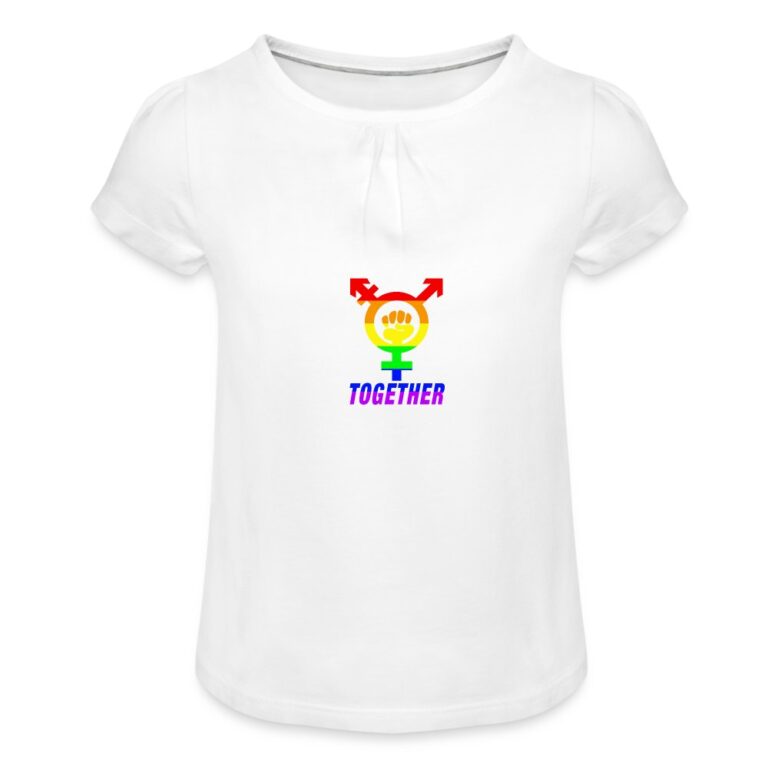 together-maedchen-t-shirt-mit-raffungen-weiss