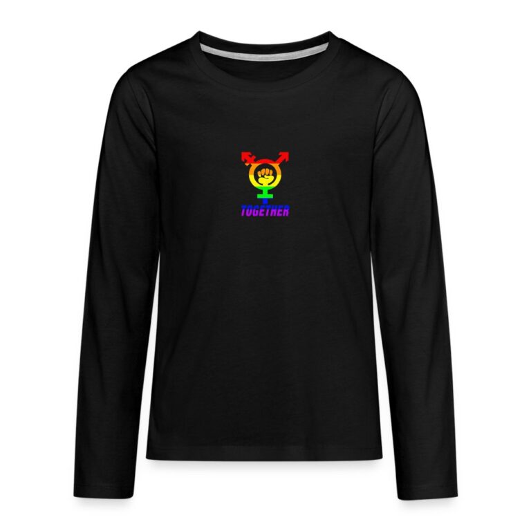 together-teenager-premium-langarmshirt-schwarz