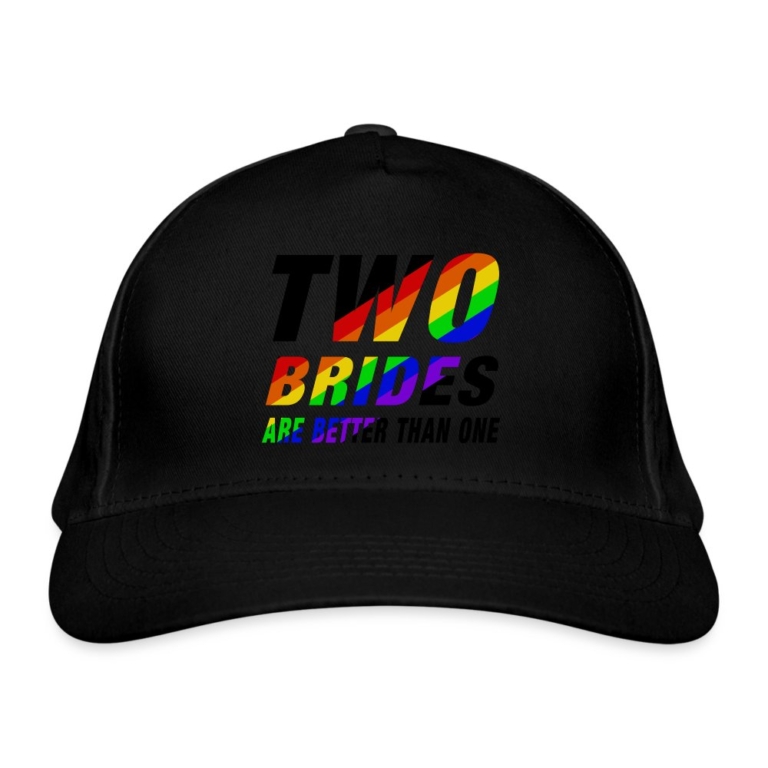 two-brides-are-better-than-one-bio-baseballkappe-schwarz