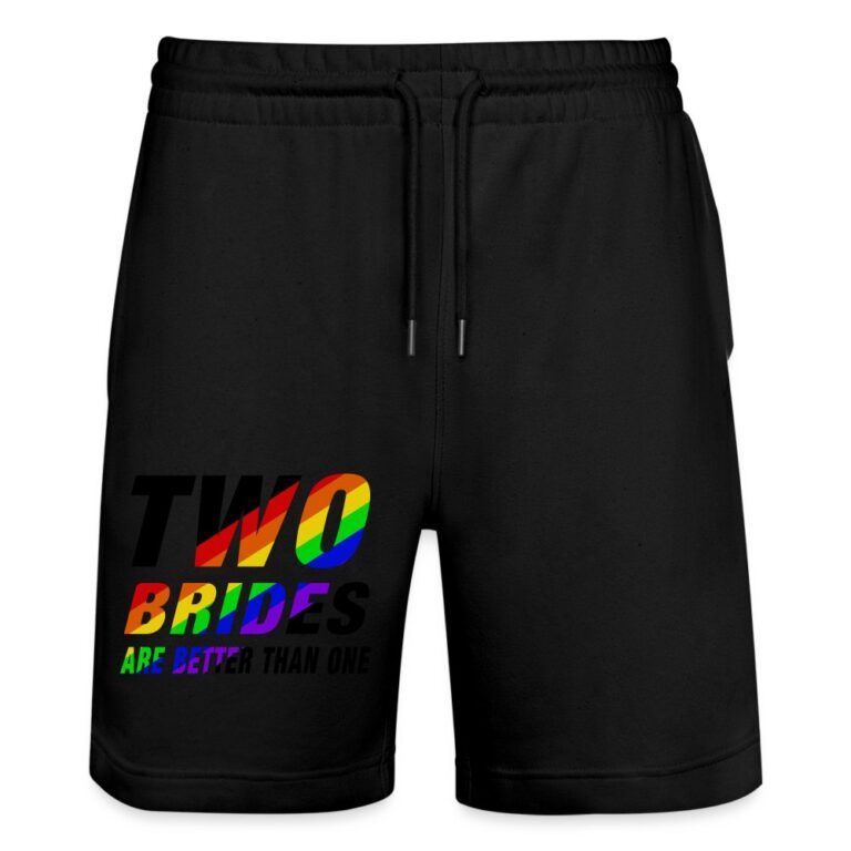 two-brides-are-better-than-one-stanleystella-unisex-bio-joggingshorts-trainer-schwarz