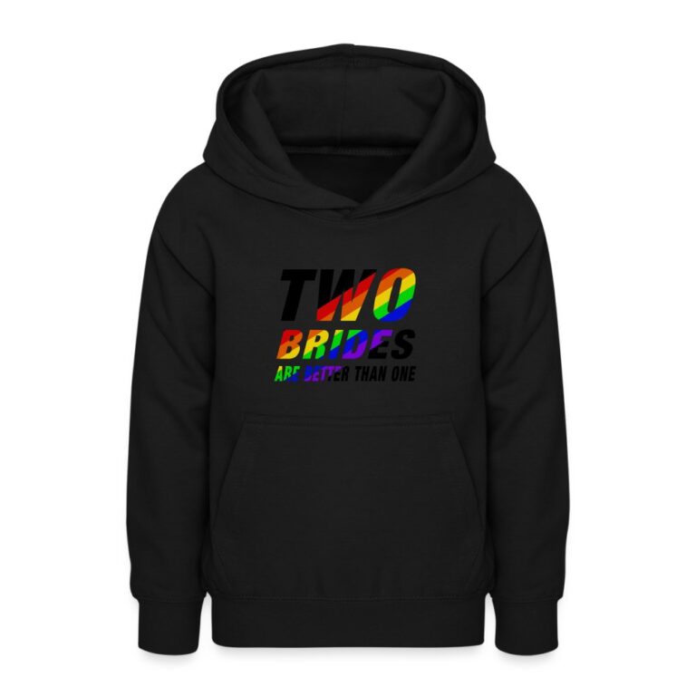 two-brides-are-better-than-one-teenager-hoodie-schwarz