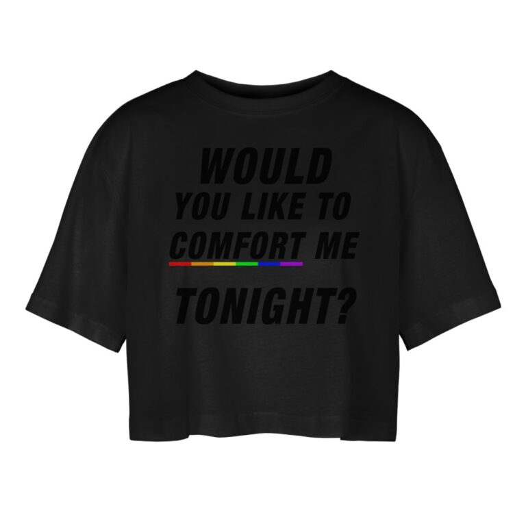 would-you-like-to-comfort-me-tonight-frauen-oversized-cropped-t-shirt-schwarz
