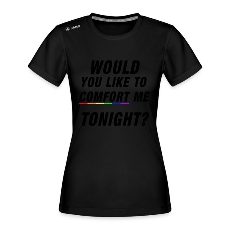 would-you-like-to-comfort-me-tonight-jako-frauen-t-shirt-run-20-schwarz