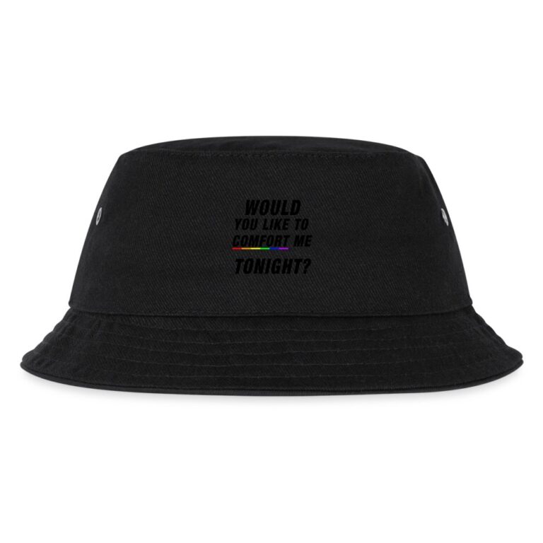 would-you-like-to-comfort-me-tonight-kinder-bucket-hat-schwarz