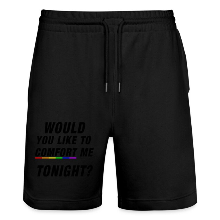 would-you-like-to-comfort-me-tonight-stanleystella-unisex-bio-joggingshorts-trainer-schwarz