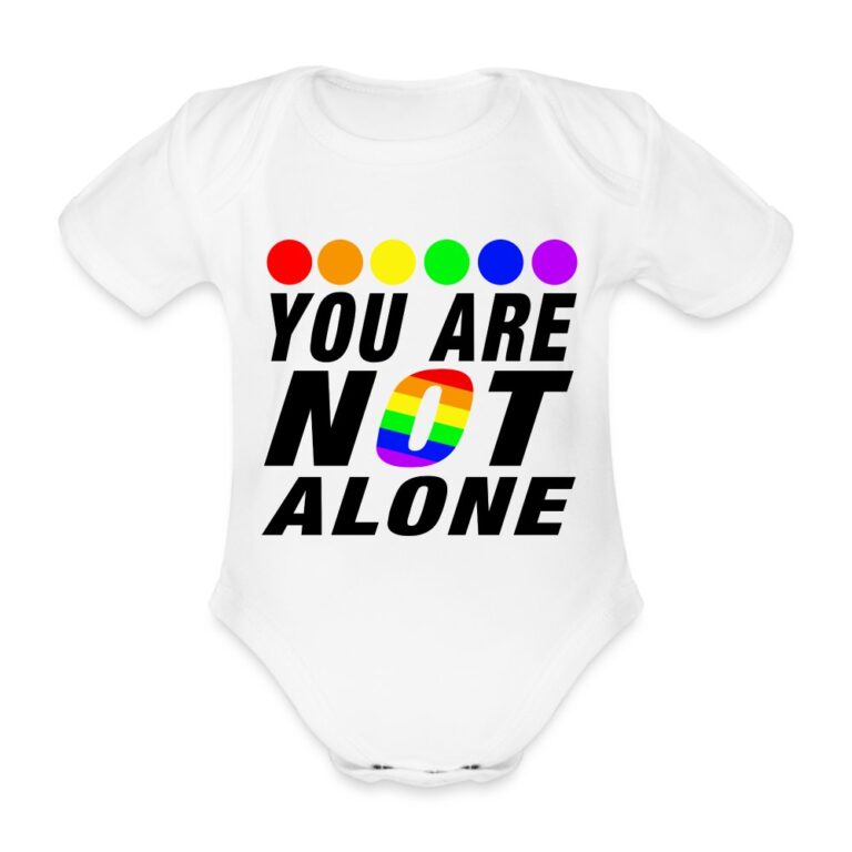 you-are-not-alone-baby-bio-kurzarm-body-weiss