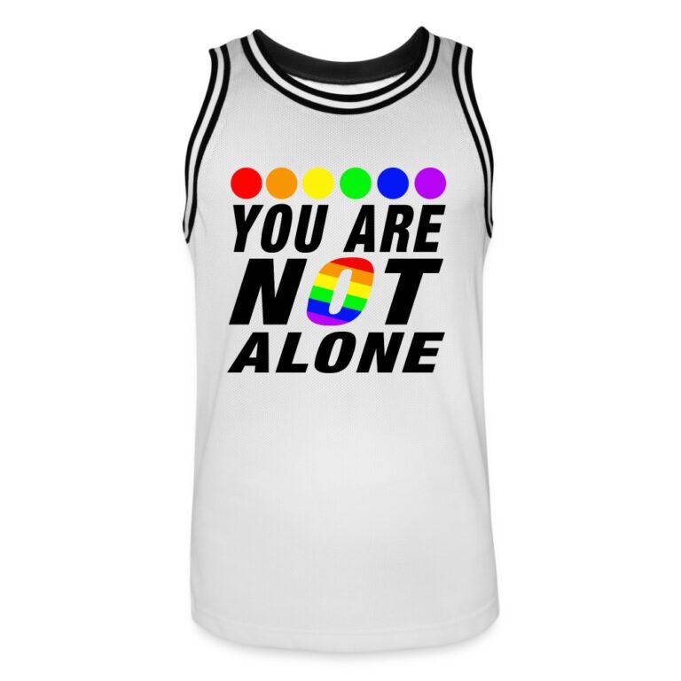 you-are-not-alone-maenner-basketball-trikot-weiss-schwarz