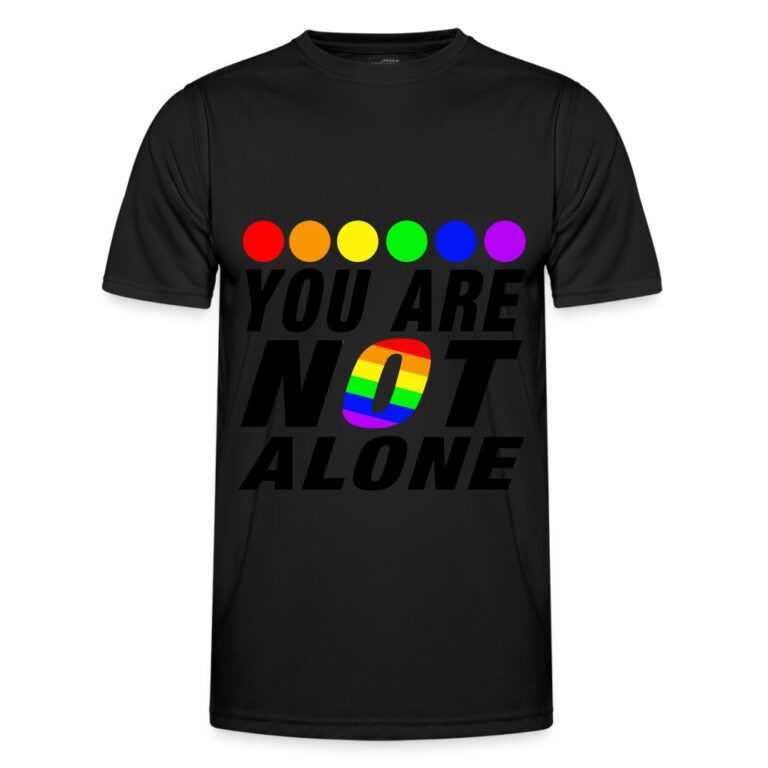 you-are-not-alone-maenner-funktions-t-shirt-schwarz