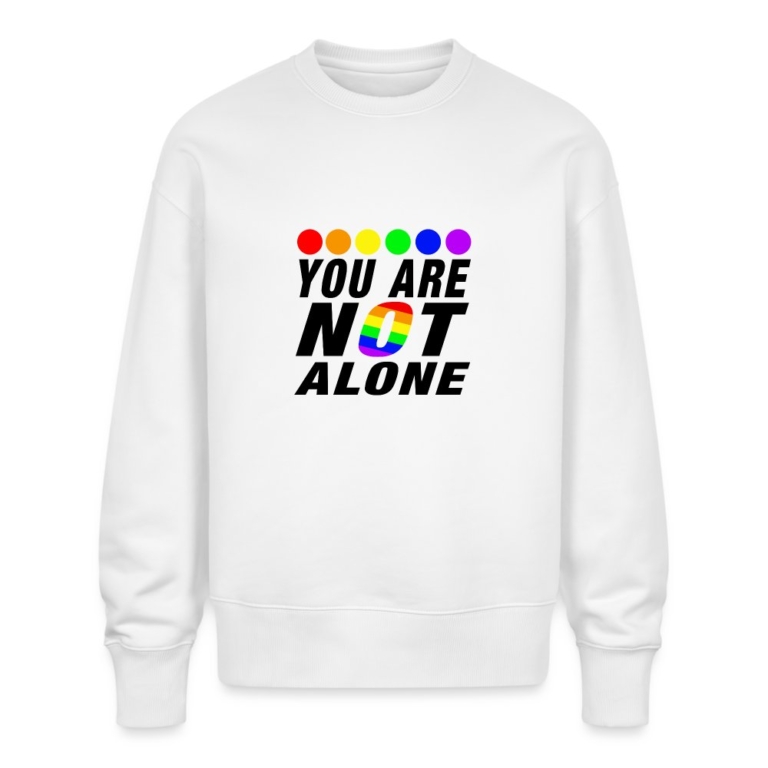 you-are-not-alone-stanleystella-unisex-oversize-bio-pullover-radder-weiss