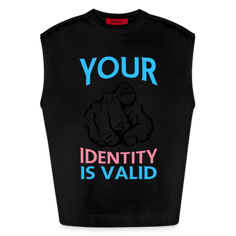 your-identity-is-valid-transgender-pride-heavyweight-oversized-organic-tank-top-made-in-eu-solid-black
