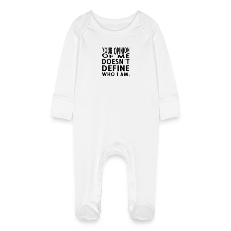 your-opinion-of-me-doesnt-define-who-i-am-baby-bio-schlafanzug-mit-kratzhandschuhen-weiss