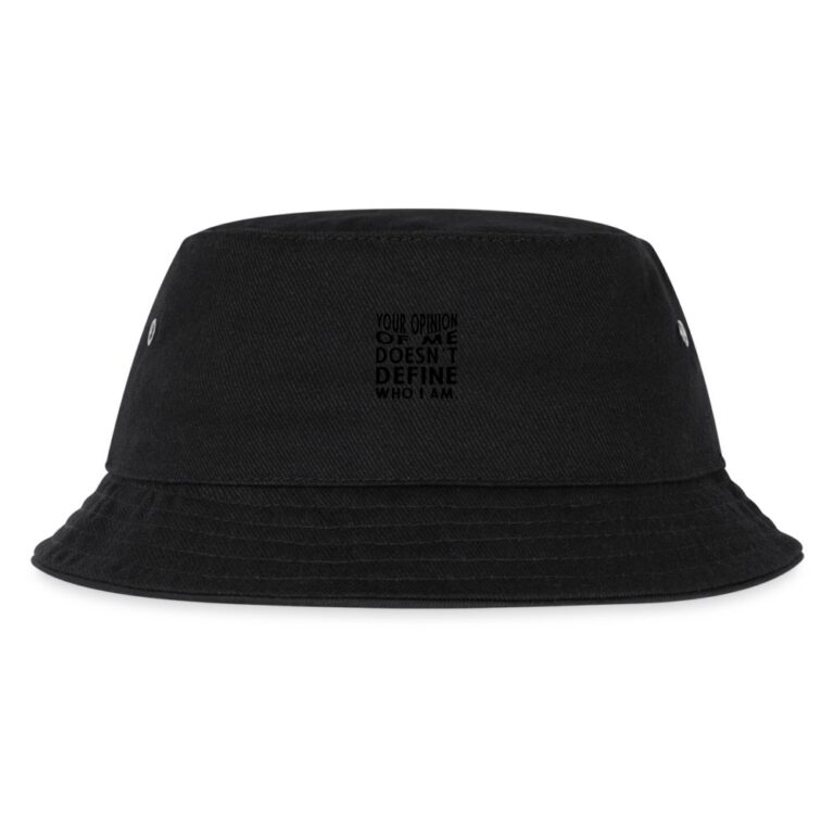 your-opinion-of-me-doesnt-define-who-i-am-kinder-bucket-hat-schwarz