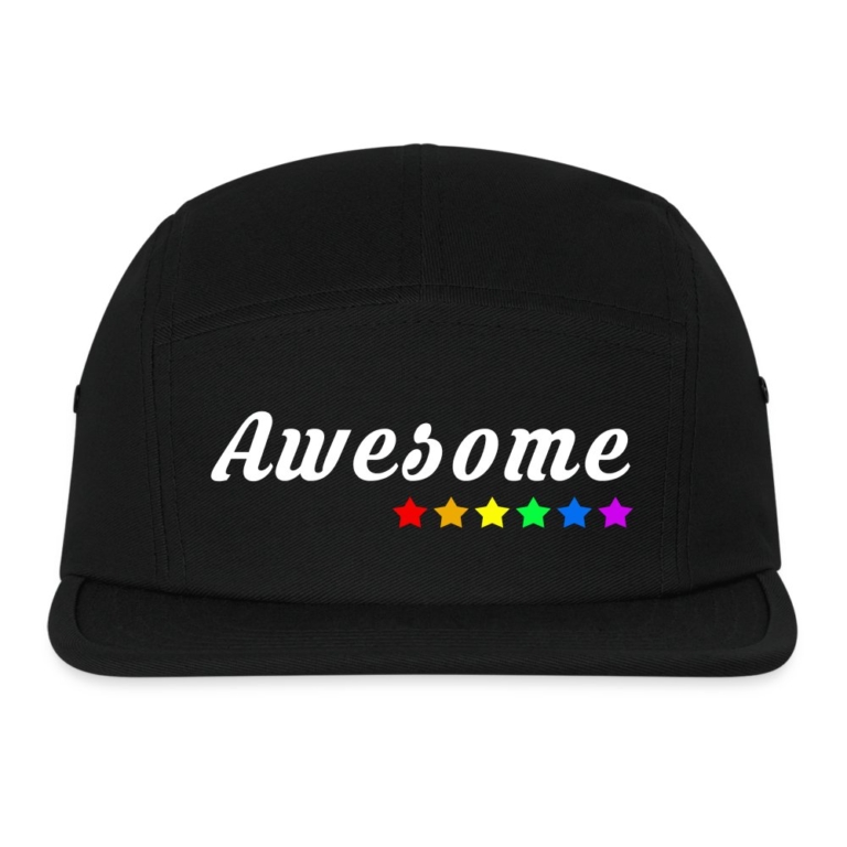 awesome-lgbtq-canvas-camper-cap-schwarz