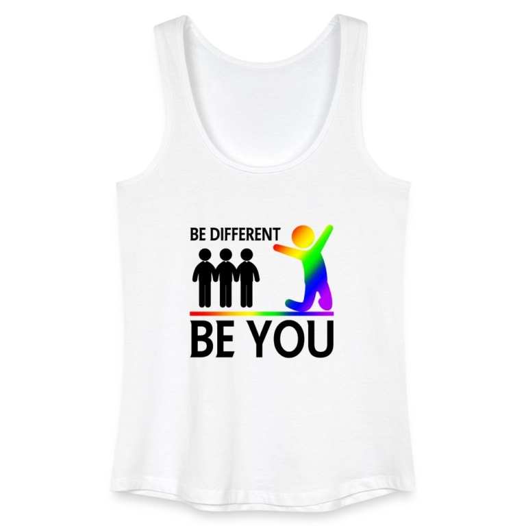 be-different-be-you-frauen-bio-tank-top-weiss