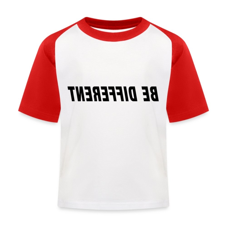 be-different-kinder-baseball-t-shirt-weiss-rot