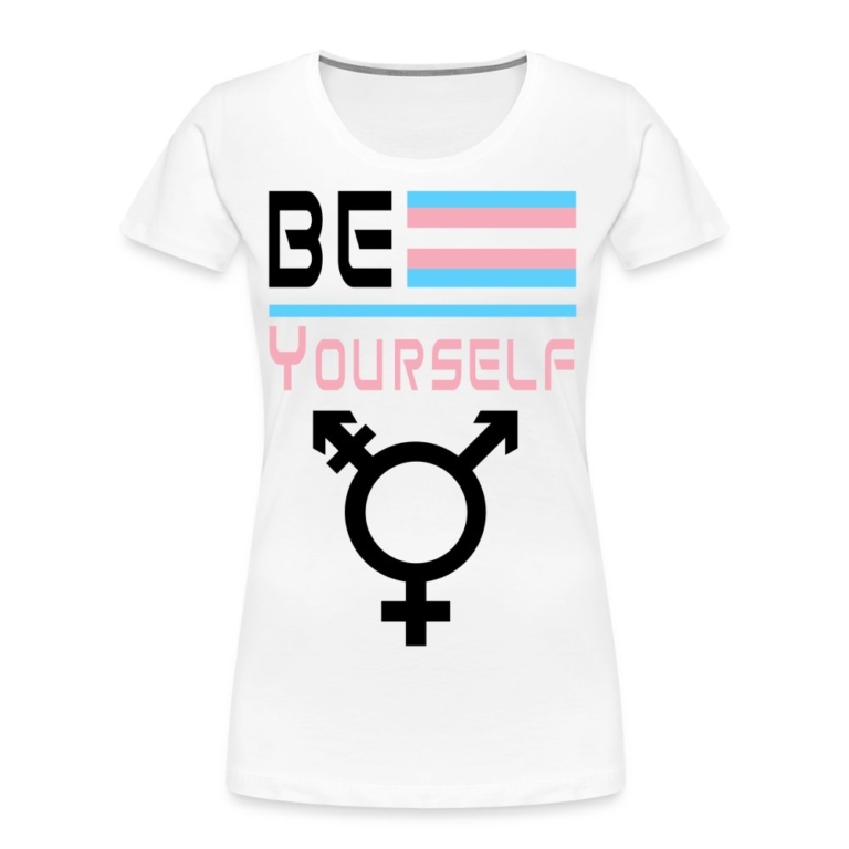 be-yourself-transgender-pride-frauen-premium-bio-t-shirt-weiss