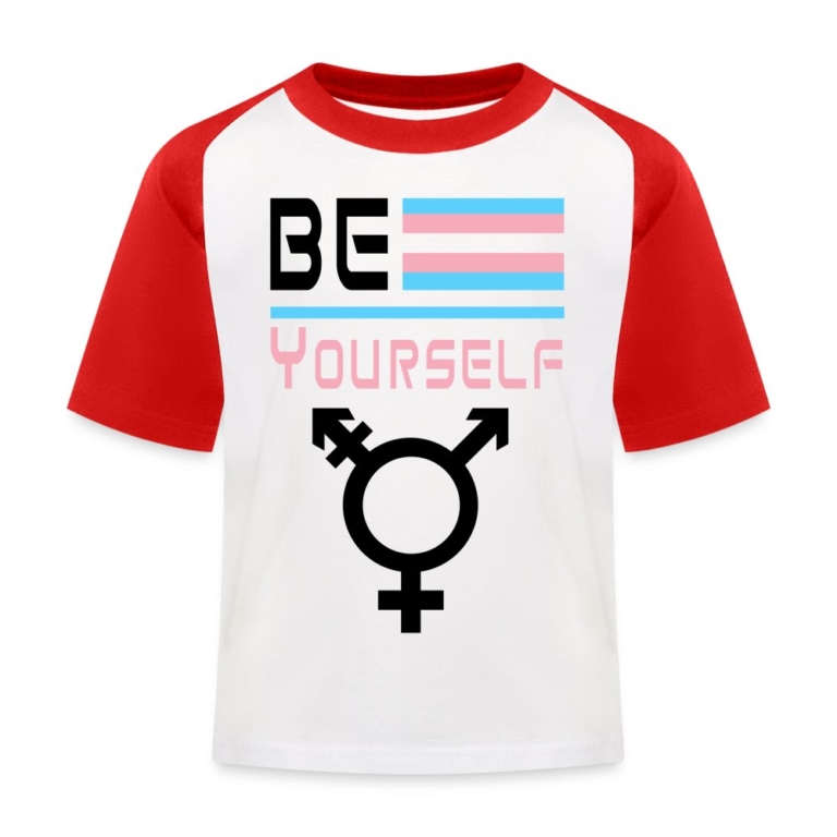 be-yourself-transgender-pride-kinder-baseball-t-shirt-weiss-rot