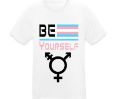 Be Yourself - Transgender Pride - Männer T-Shirt atmungsaktiv Weiß