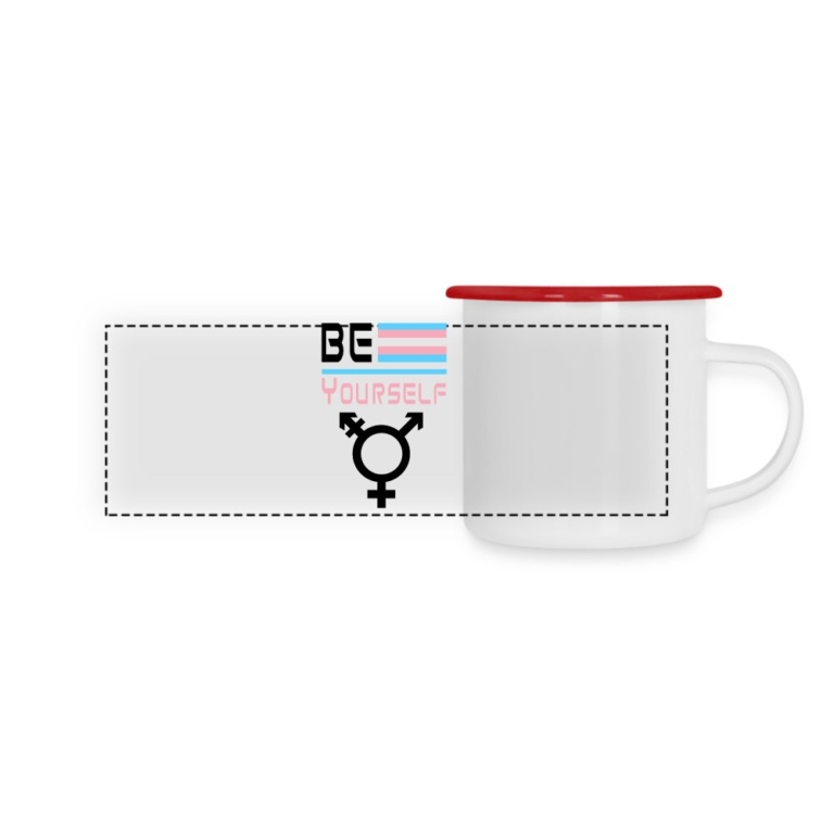 be-yourself-transgender-pride-panorama-emaille-tasse-weiss-rot