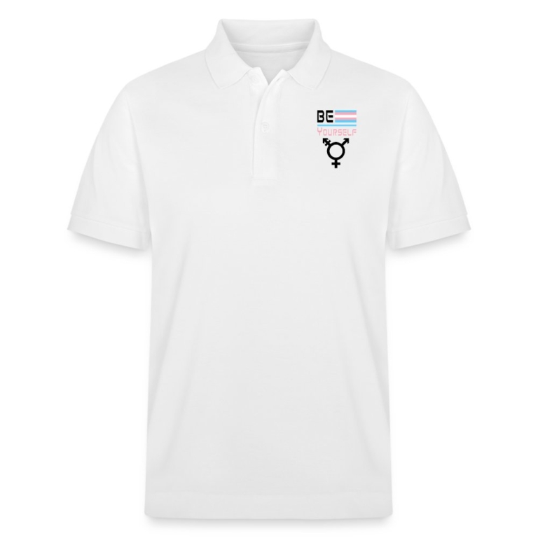 be-yourself-transgender-pride-stanleystella-unisex-bio-poloshirt-prepster-weiss