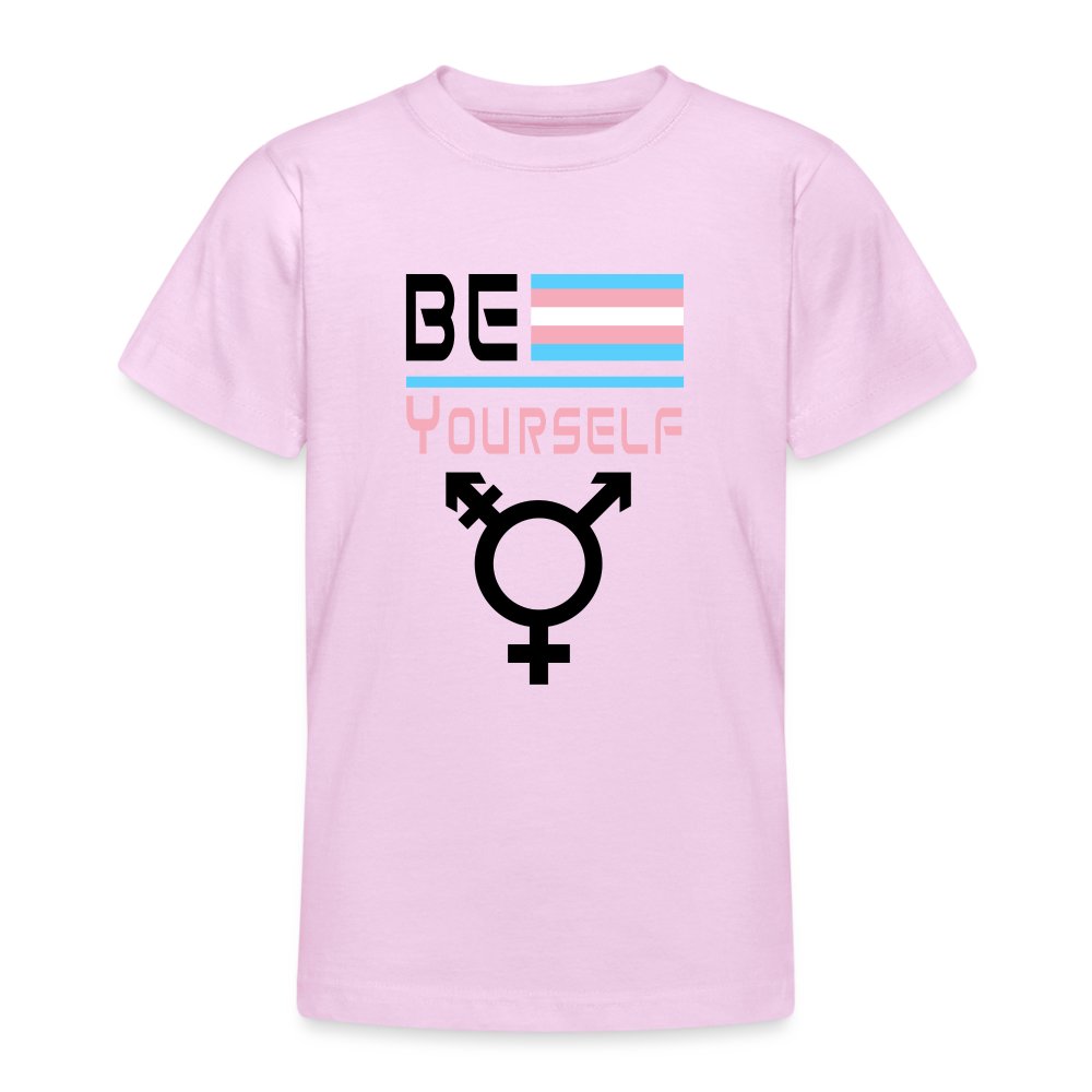 Be Yourself - Transgender Pride - Teenager T-Shirt Hellrosa