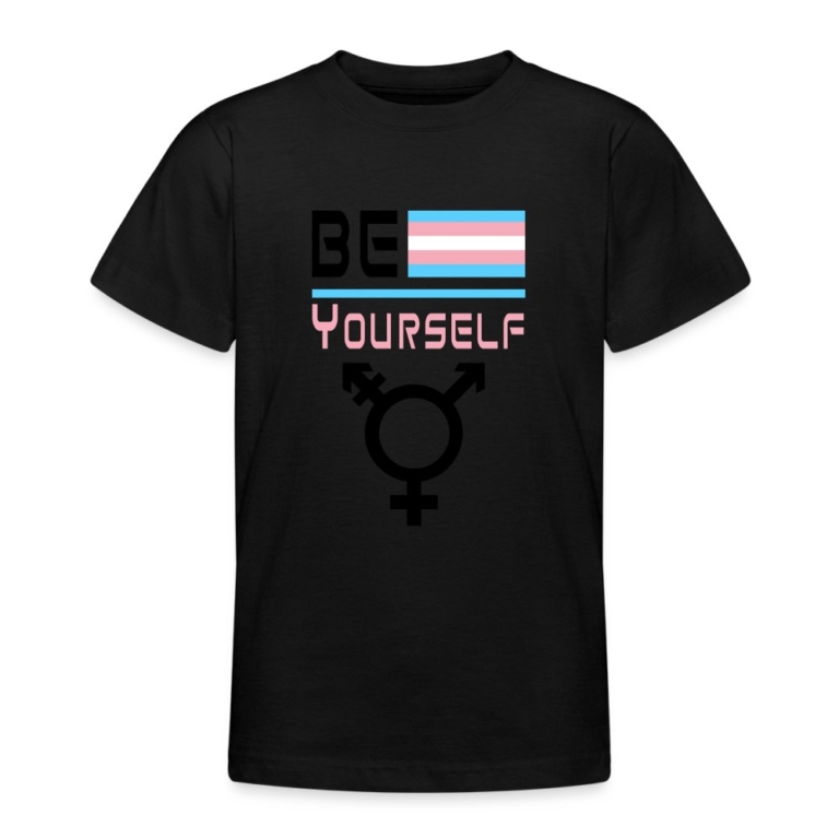 be-yourself-transgender-pride-teenager-t-shirt-schwarz