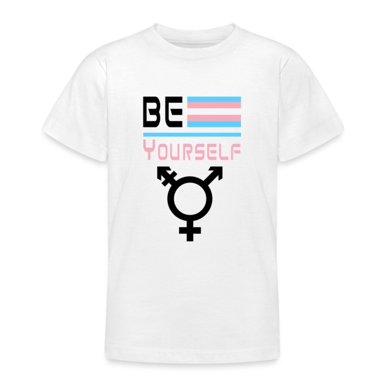 be-yourself-transgender-pride-teenager-t-shirt-weiss
