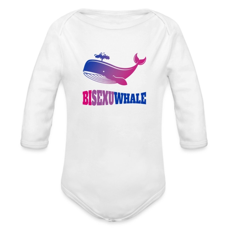 bisexuwhale-baby-bio-langarm-body-weiss