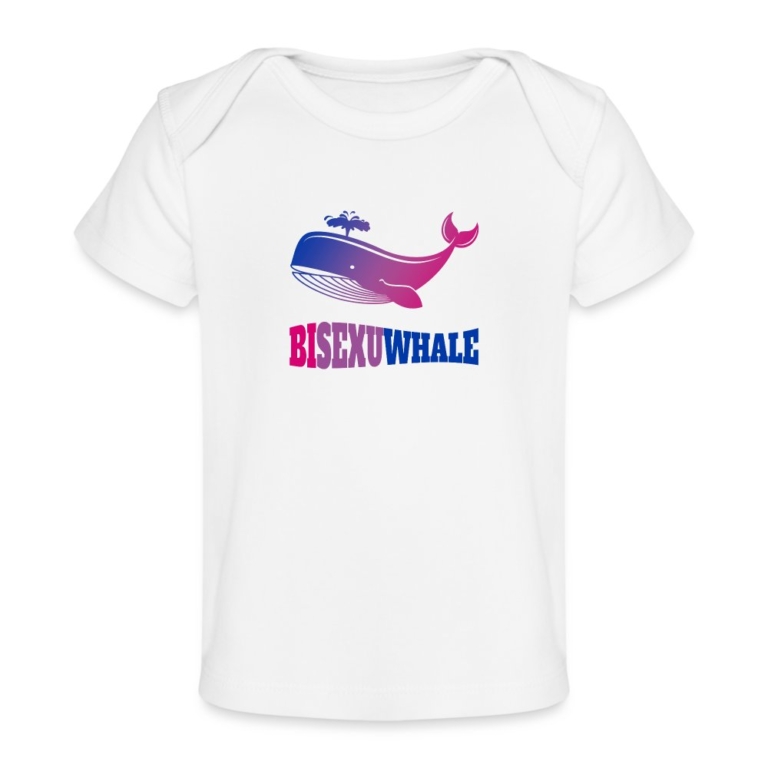 bisexuwhale-baby-bio-t-shirt-weiss