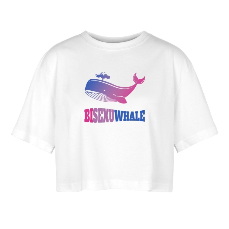 bisexuwhale-frauen-oversized-cropped-t-shirt-weiss