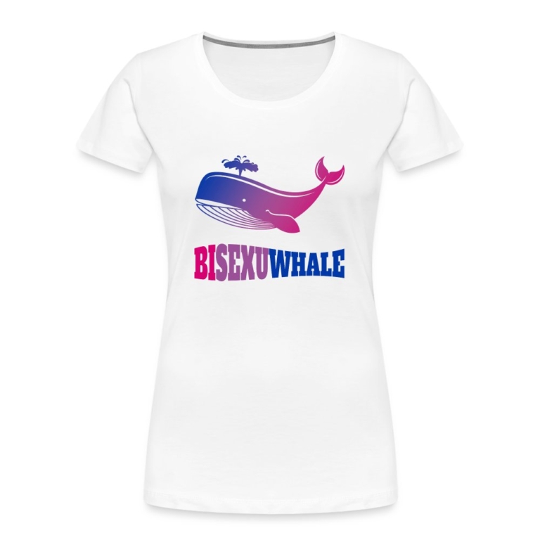 bisexuwhale-frauen-premium-bio-t-shirt-weiss