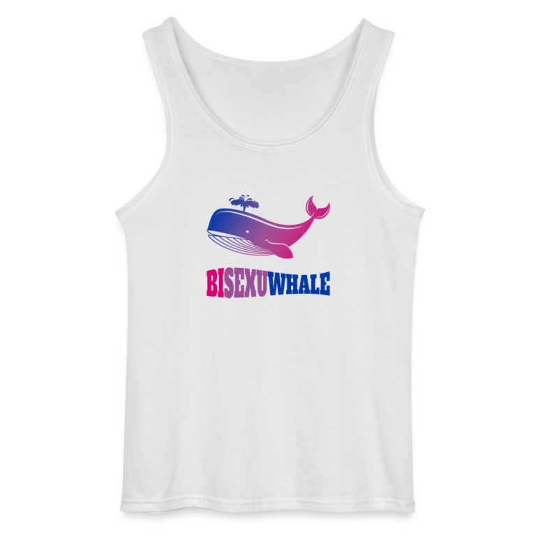 bisexuwhale-gildan-maenner-tank-top-weiss