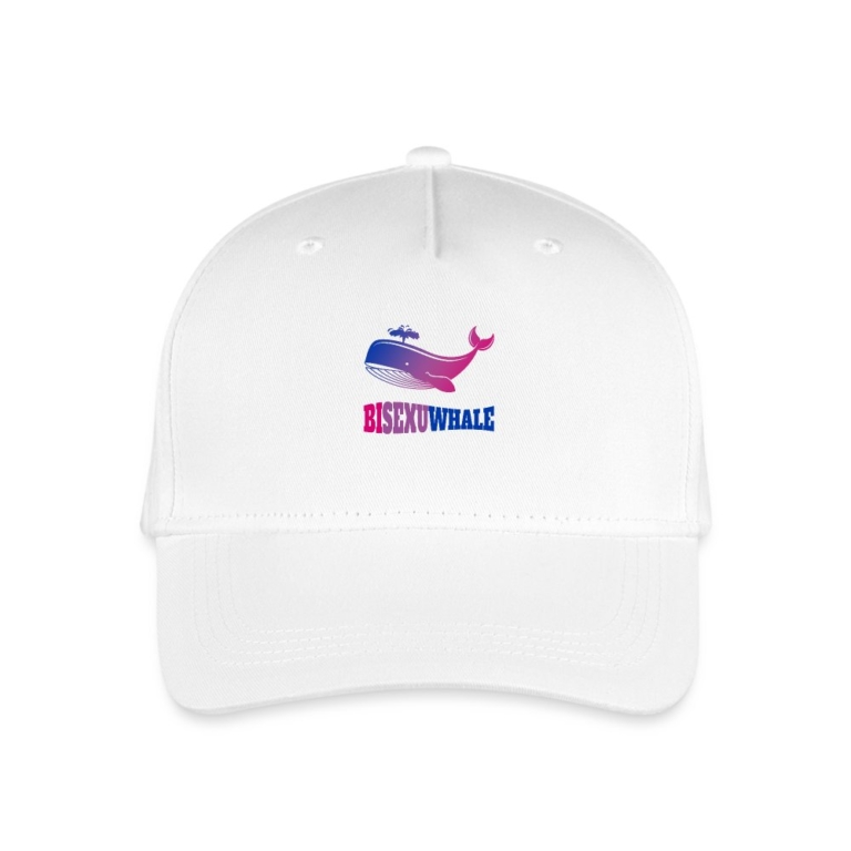 bisexuwhale-kinder-bio-basecap-weiss
