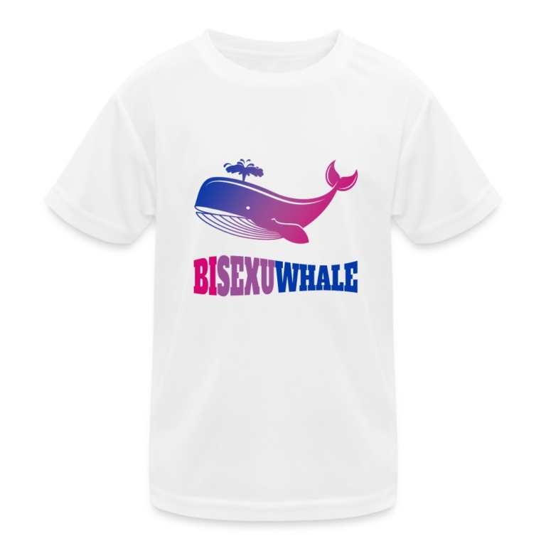 bisexuwhale-kinder-funktions-t-shirt-weiss